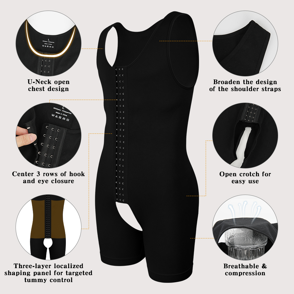 Men's Compression Shapewear  T - огляд і ціна Shapewear Bodysuit Firm