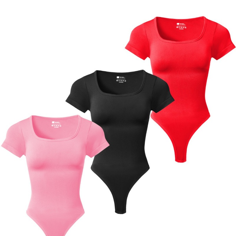 Women Plus Size Square Neck Sh - огляд і ціна Shapewear Bodysuit Firm