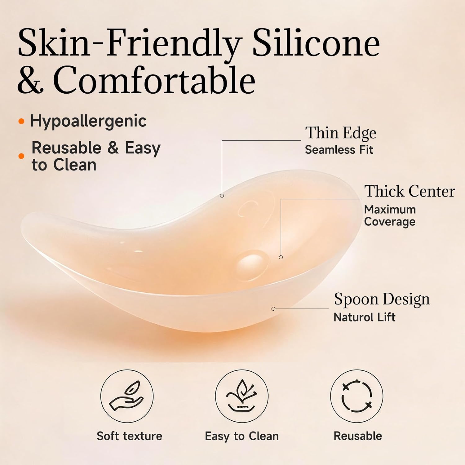 Silicone Nipple Covers Adhesiv - огляд і ціна Push Up Bra Padded